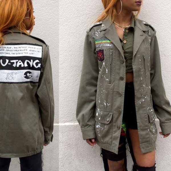 veste wu tang militaire kaki