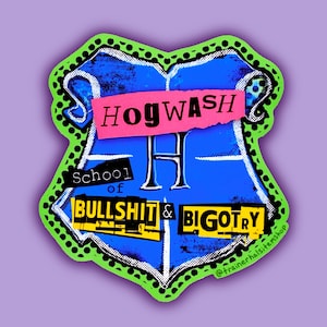 Hogwash Trans Pride Vinyl Sticker - Anti-TERF Punk Decal