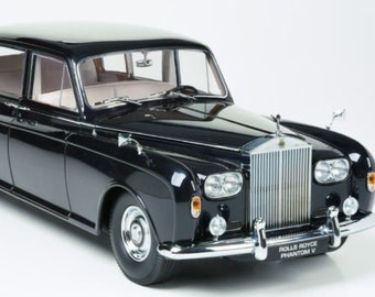 Rolls Royce Phantom V Dark Blue Perfect Gift collector Model Car by Paragon Scale 1:18 1/18 High quality detail