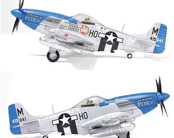 Forces Of Valor USAFF P-51D Mustang aircraft fighter Petie 3rd Lt Col John C Meyer 487th Fighter Squadron 352nd Fighter Group 1944 1:72