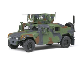 Solido 1/48 Scale Diecast 4800101 M1115 Humvee armoured vehicle Tank Green Camo Scale Model High Quality Military