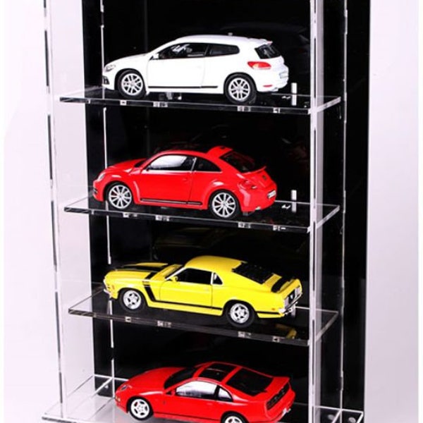 Atlantic Display Case Multicase pour 4 voitures 4x1 à l'échelle 1:24 Neuf (voitures non incluses)