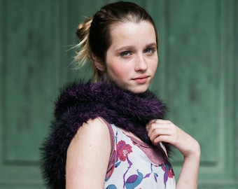Furry Cowl PDF KNITTING PATTERN