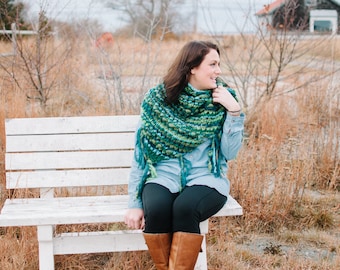 Mad Dash Wrap  PDF KNITTING PATTERN