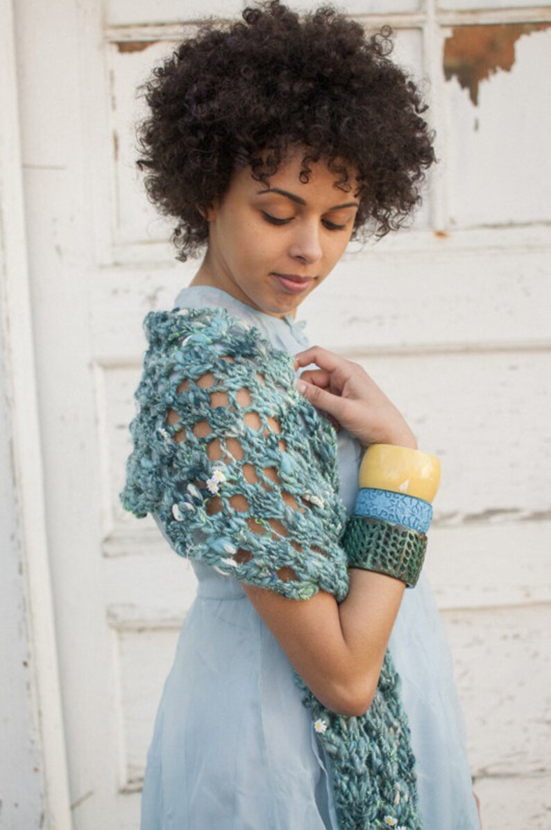 Mermaid Tide Wrap PDF KNITTING PATTERN - Etsy