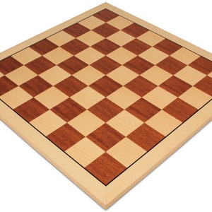 Sycamore & Mahogany Classic Chess Board - 1.75&quot; Squares