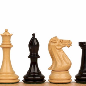 New Exclusive Staunton Chess Set With Ebonized & Boxwood Pieces - 4 ...