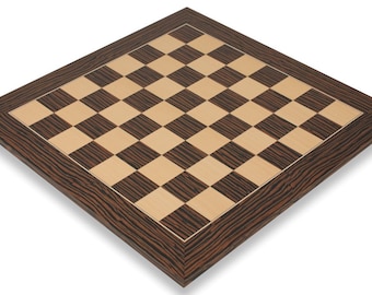Tiger Ebony & Maple Deluxe Chess Board - 2" Squares