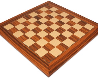 Santos Rosewood & Maple Deluxe Chess Board - 2.125" Squares