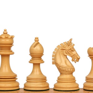 Chetak Staunton Chess Set With Ebony & Boxwood Pieces - 4.25