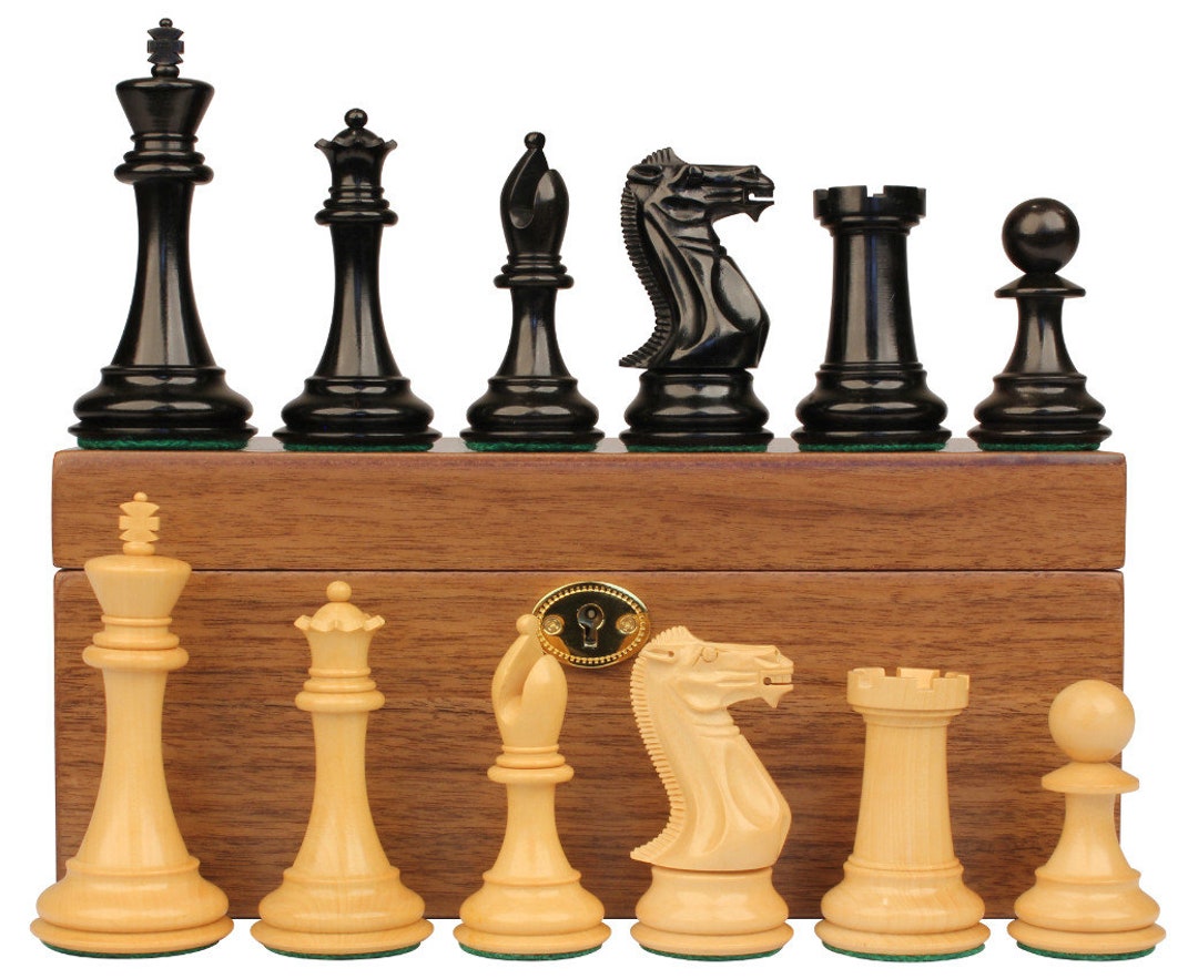 Deluxe Two-Drawer Walnut Chess Case - 1.7 Squares - The Chess Store