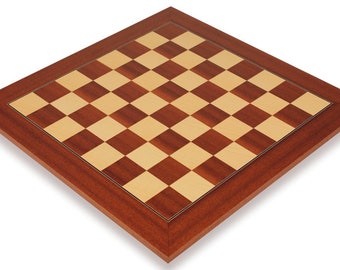 Mahogany & Maple Deluxe Chess Board - 2.125" Squares