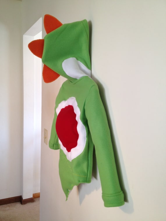 Yoshi Fleece Hoodie Halloween Costume Cosplay Child Youth Etsy