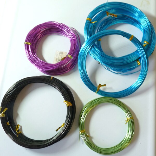 50 Perles En Aluminium Multicolore Forme Fleur Rose 7 Mm - Creation Bijoux - Un Grand Marché - Foto 5