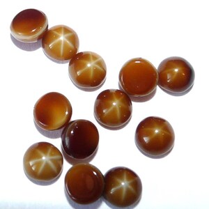 50 Cabochons vintage en verre reflet étoilé 5 mm pour création de bijoux pour sertir coller