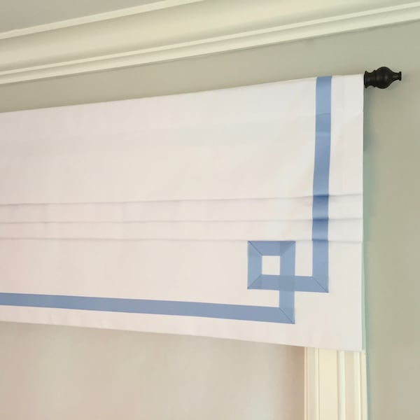 Greek Key Valance Etsy