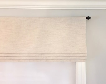 Faux Roman Shade Small Swatch For Color Matching. 3" Premier Prints Slub Linen Natural