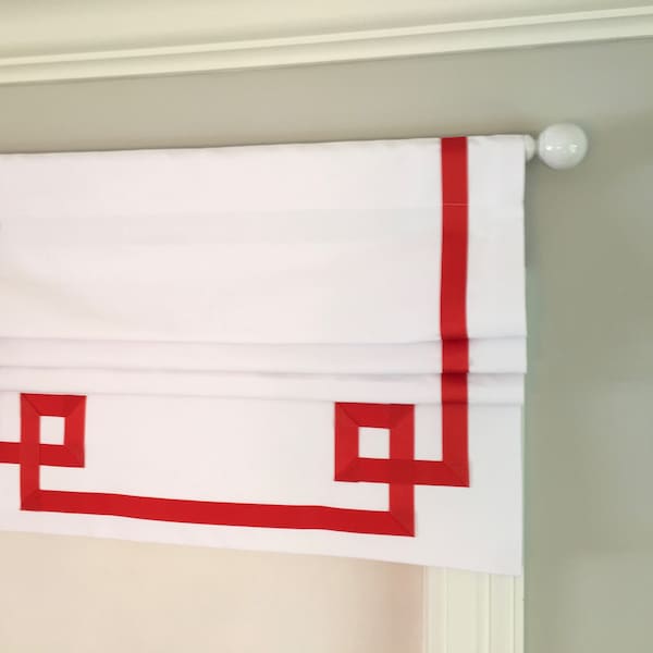 Greek Key Valance Etsy