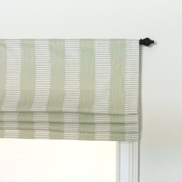 Faux Roman Shade Valance in Linen Fabric Etsy