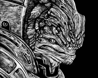 URDNOT GRUNT Mass Effect 8x10 Metal Print