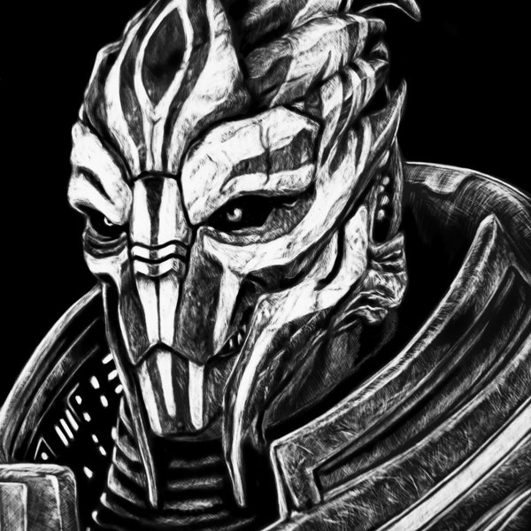 NIHLUS KRYIK Mass Effect 8x10 Metal Print