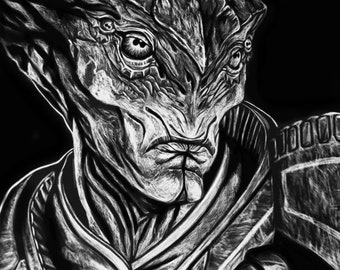 PROTHEAN JAVIK Mass Effect 8x10 Metal Print