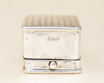 Vintage Sterling Birks Ring Box - 1920s Edwardian Birks Ring Box