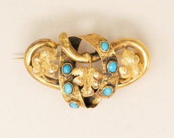 Broche Coccinelle Strass Couleur Diamant Et Rubis - Bijou Fantaisie Vintage, Occasion En Très Bon état