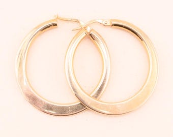Vintage 14k Yellow Gold Hoop Earrings