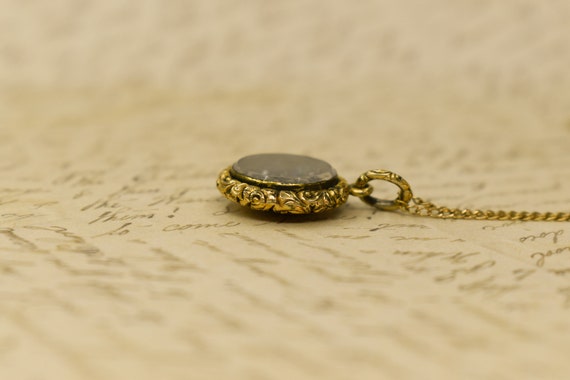 Antique Shaker Locket, Gold Filled & Gemstones - … - image 5