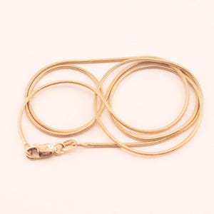 Vintage 18k Snake Chain - Vintage Solid 18k Gold Chain, Layering Chain