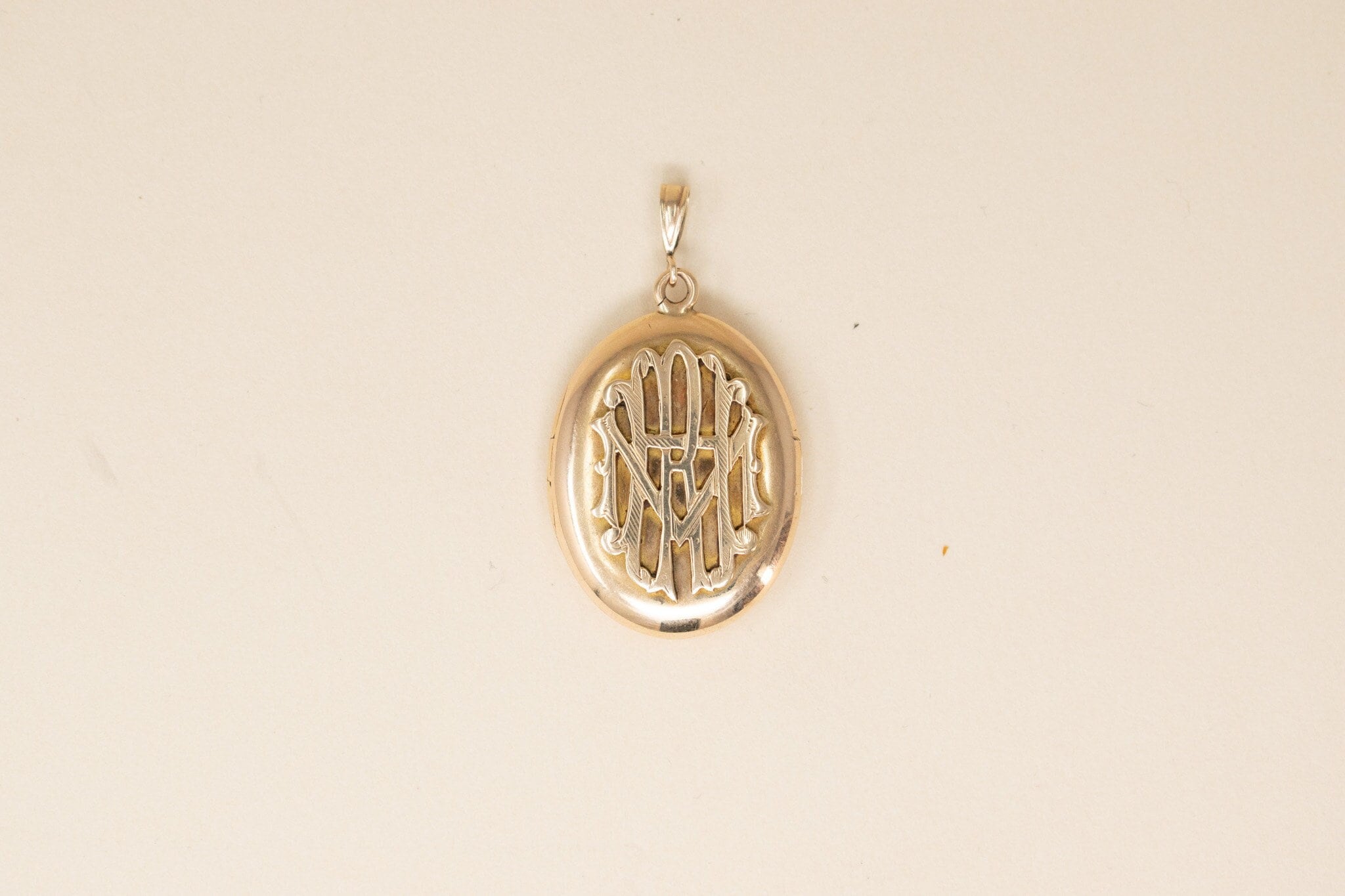 Antique 14k Monogram Locket - 1906s Late Victorian Style Gold Locket, Solid Gold Locket