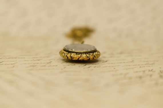 Antique Shaker Locket, Gold Filled & Gemstones - … - image 4
