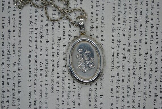 Antique Locket, Sterling Locket - 1900s Victorian