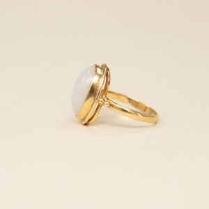 Vintage 9k Moonstone Ring Lovely Handmade Vintage Ring, Magical Moonstone Statement Ring image 2