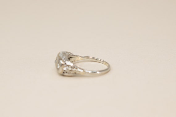 Antique 18k Diamond Ring - 1920s Art Deco Gold Ri… - image 5
