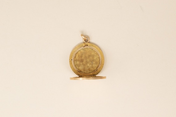 Antique 14k Locket - 1890s Edwardian Gold Locket - Gem