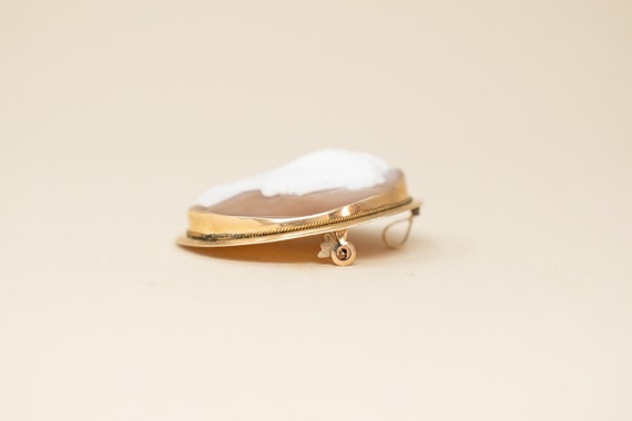 Vintage 18k Cameo Pendant - Vintage Delicate Hand… - image 5