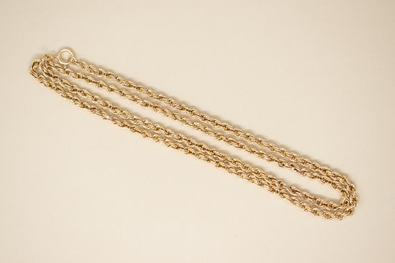 Vintage 10k Rope Chain -  Vintage Chunky Gold Rop… - image 4