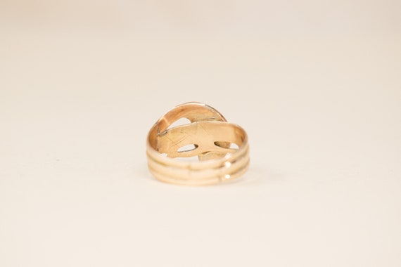 Antique 14k Snake Ring, Sapphire Eyes - 1900s Vic… - image 3