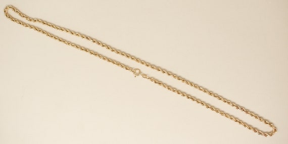 Vintage 10k Rope Chain -  Vintage Chunky Gold Rop… - image 5