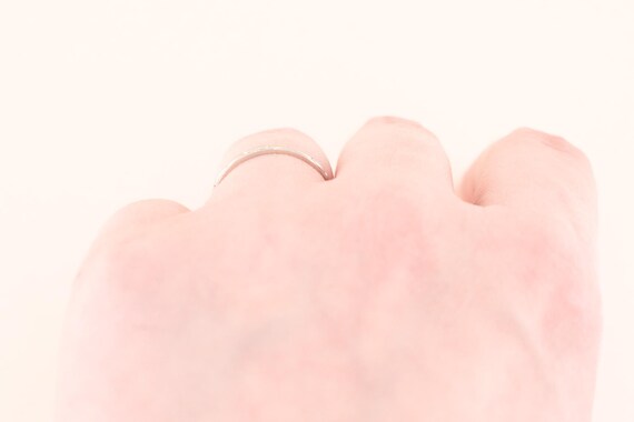 Vintage 1920s Art Deco 10k White Gold Patterned S… - image 6