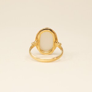 Vintage 9k Moonstone Ring Lovely Handmade Vintage Ring, Magical Moonstone Statement Ring image 3