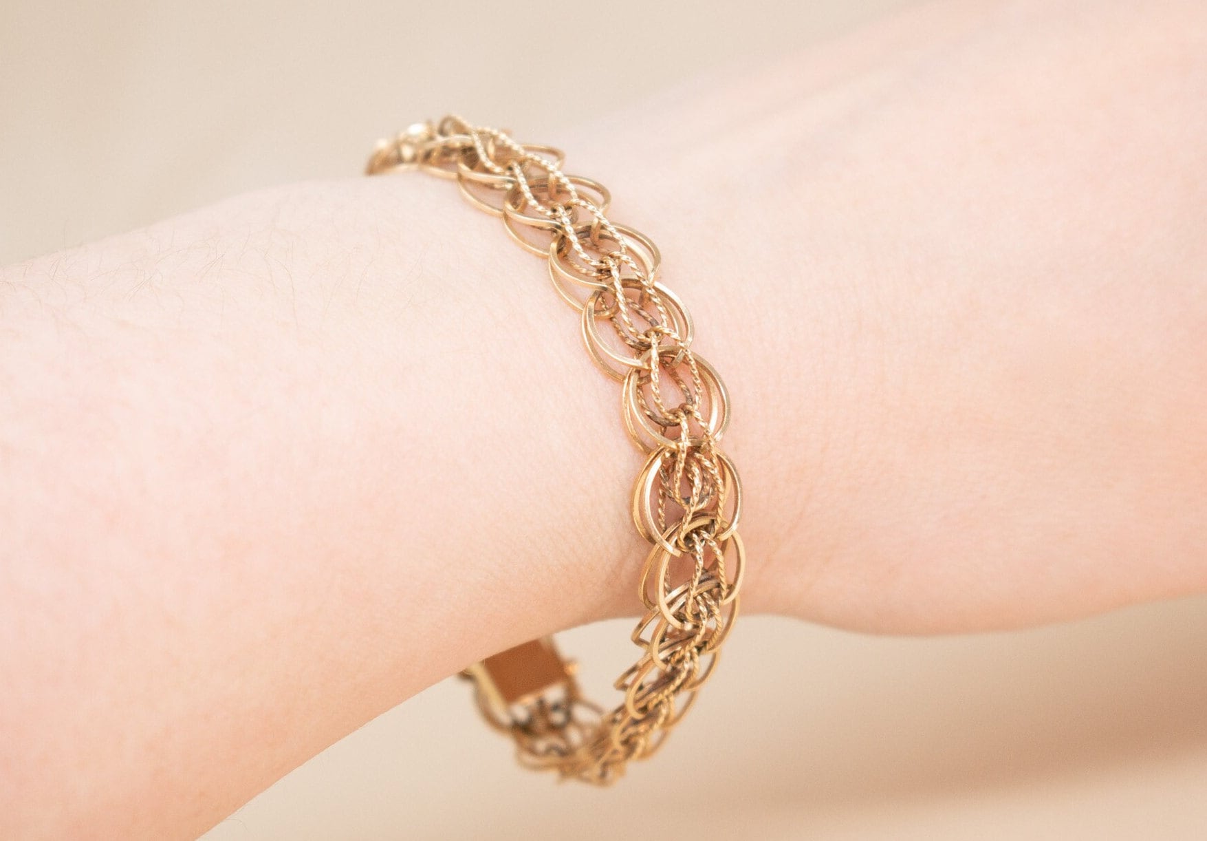 【VINTAGE HOLLYWOOD】Matte Classic Chain Bracelet GIVENCHY Vintage Gold Plated Chain Bracelet - Etsy