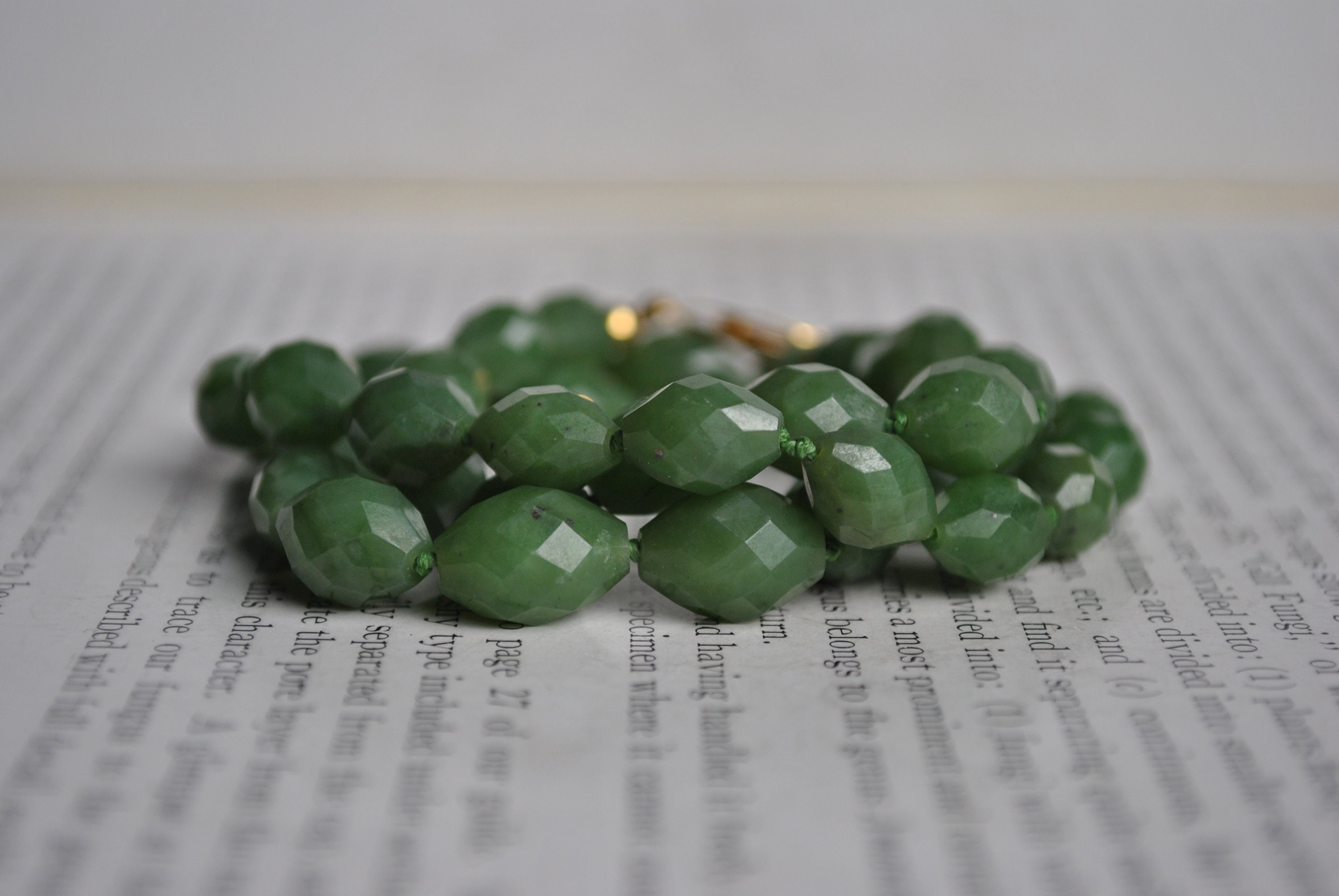 Vintage Jade Necklace Faceted BC Jade Beads 1960s Mid | Etsy