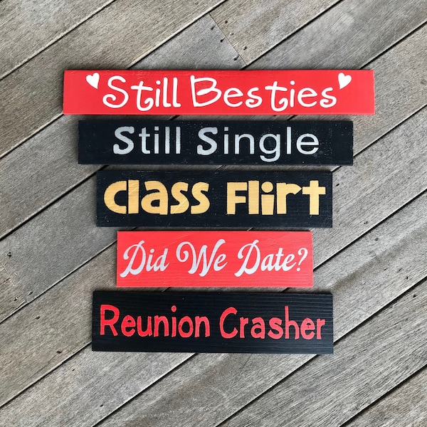 Photobooth Conversation Props, Reunion Photo Props, High School Class Reunion Conversation Bubble Prop, Reunion Funny Picture Props