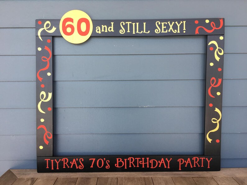 30th Photo Booth Frame 40th Birthday Party Prop 50th Image 0
