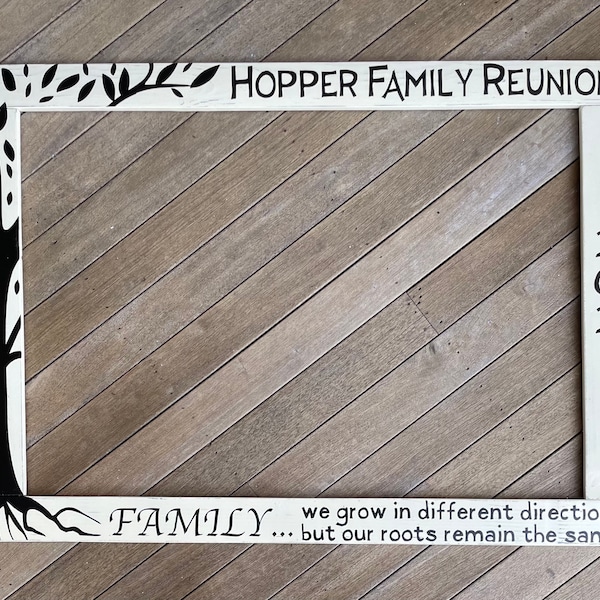 Reunion XLarge Photo Booth Frame - Custom Family Reunion Photobooth Frame - Birthday Photo booth -  Jumbo Company Event Photo Booth Prop