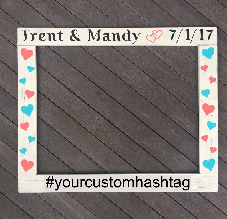 Wedding Photobooth Frame Engagement Photo Prop Save the Etsy