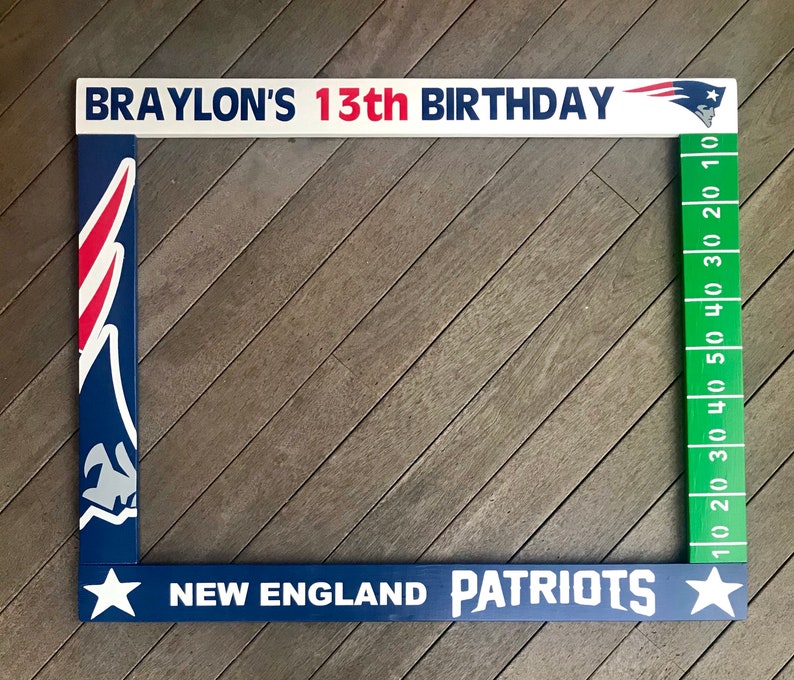 Sports Photo Booth Frame Football Photobooth Team Etsy